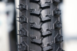 Close up of bike tire