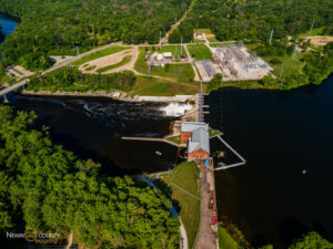 Overhead Aerial View of Croton Dam