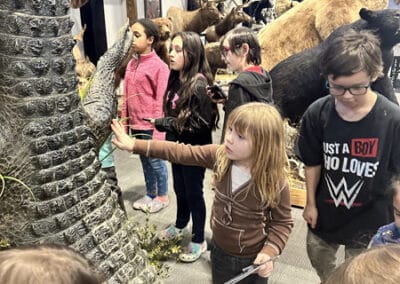 Kids exploring the wildlife center