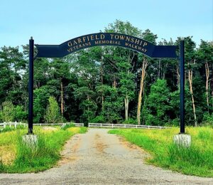 Entrance to Garfield Township Veteran's Memorial Walkway